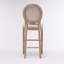 Ensemble de 2 tabourets en bois French Country avec sièges rembourrés, éponge à haute résilience et dossier ergonomique