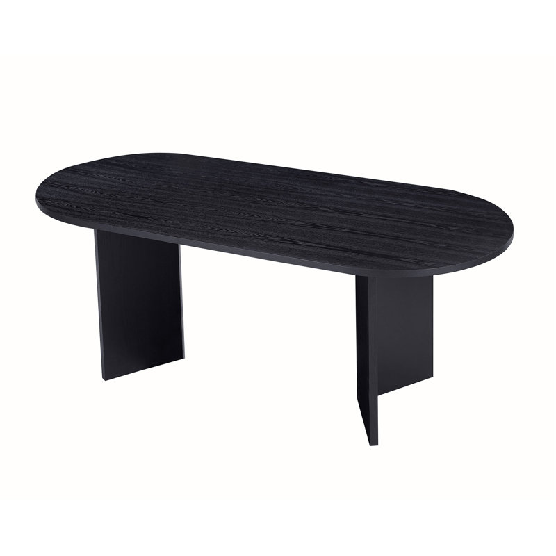 Table de salle à manger en bois, Noir, noir, noir, noir, Noir, noir, noir, noir