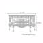 Buffet européen de style demi-cercle peint