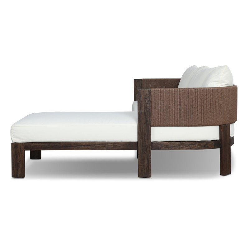 Delancy Outdoor 2PC Sectional-LAF Chaise-Arashi Salt, Right Hand Facing