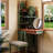 32.83"Green Minimalist Solid Wood Dressing Table
