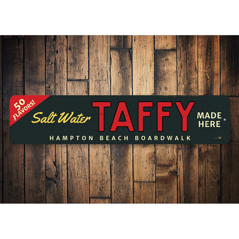 Plaque en aluminium salée faite sur mesure, H 4 po x l 18 po x P 0,04 po