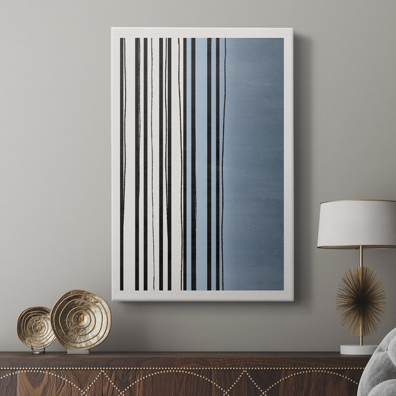 Abstracto Azul I - galerie sur mesure, H 18 po x l 12 po