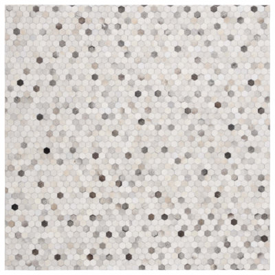 Cartwright Studio Leather Hand Woven Leather Polka Dots Rug