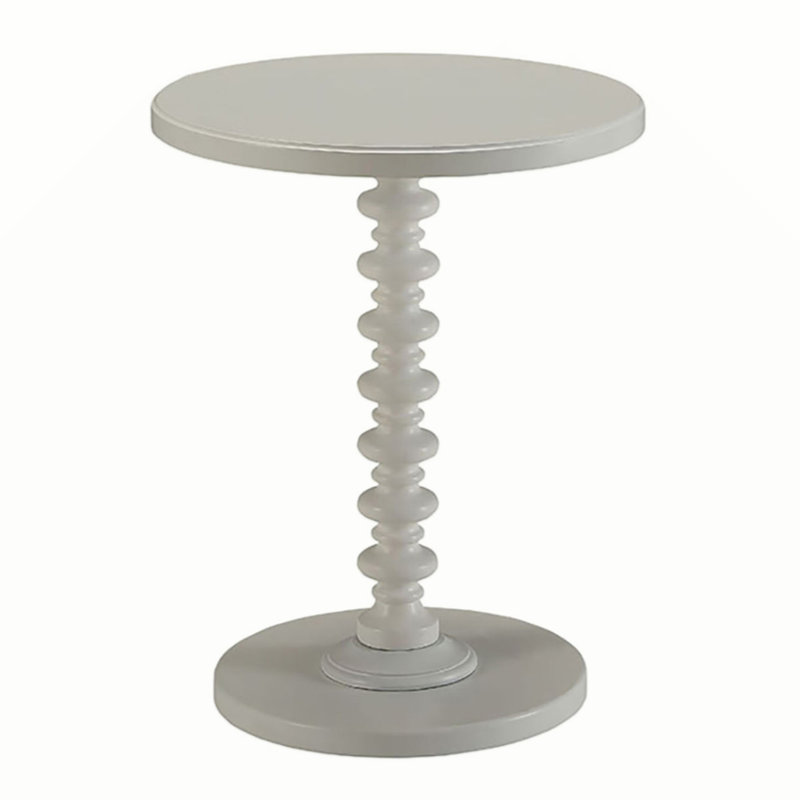 Table de bout Anguilla, H 22,07 po x l 17,04 po x P 17,03 po, Blanc