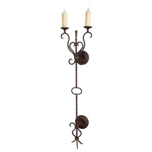 Wrought Iron Candle Wall Light