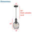 Luminaire sphère suspendu 1 lumières simple Purtell