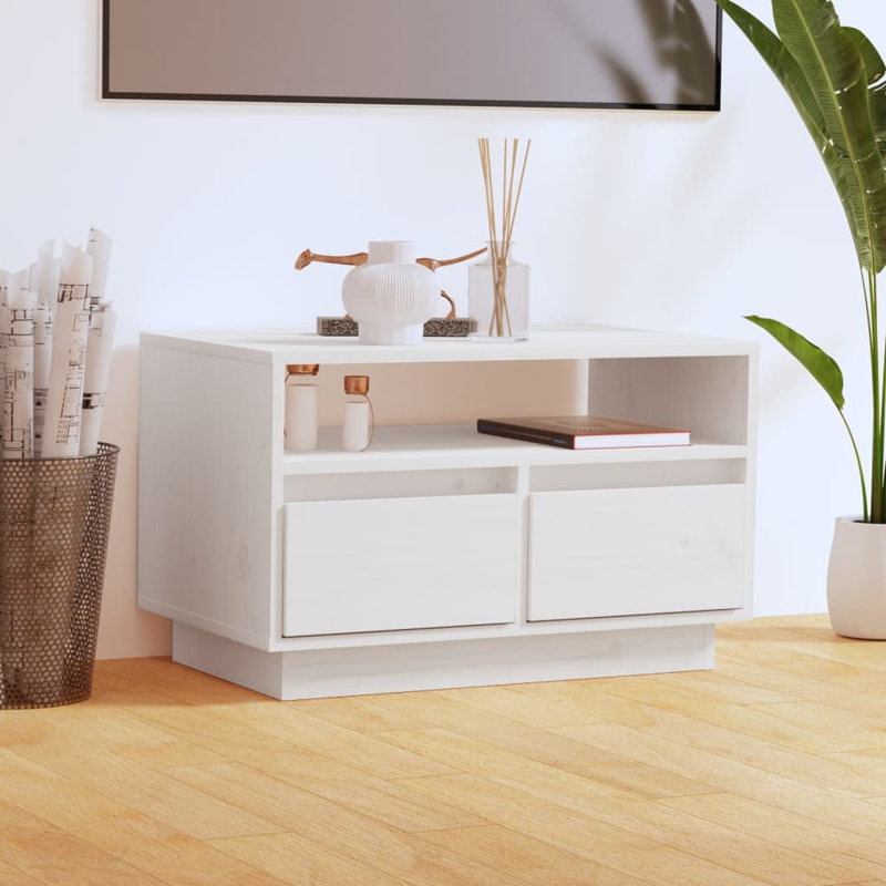 Giolanda Unfinished TV Stand, White