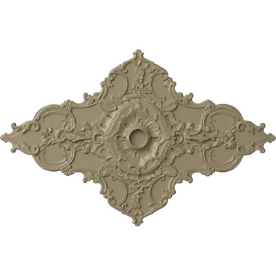 Médaillon de plafond Endurathane Shakuras, diamètre extérieur 47 5/8 po x P 2 po (pour auvents jusqu'à 6 1/2 po), finition brique réfractaire peinte à la main