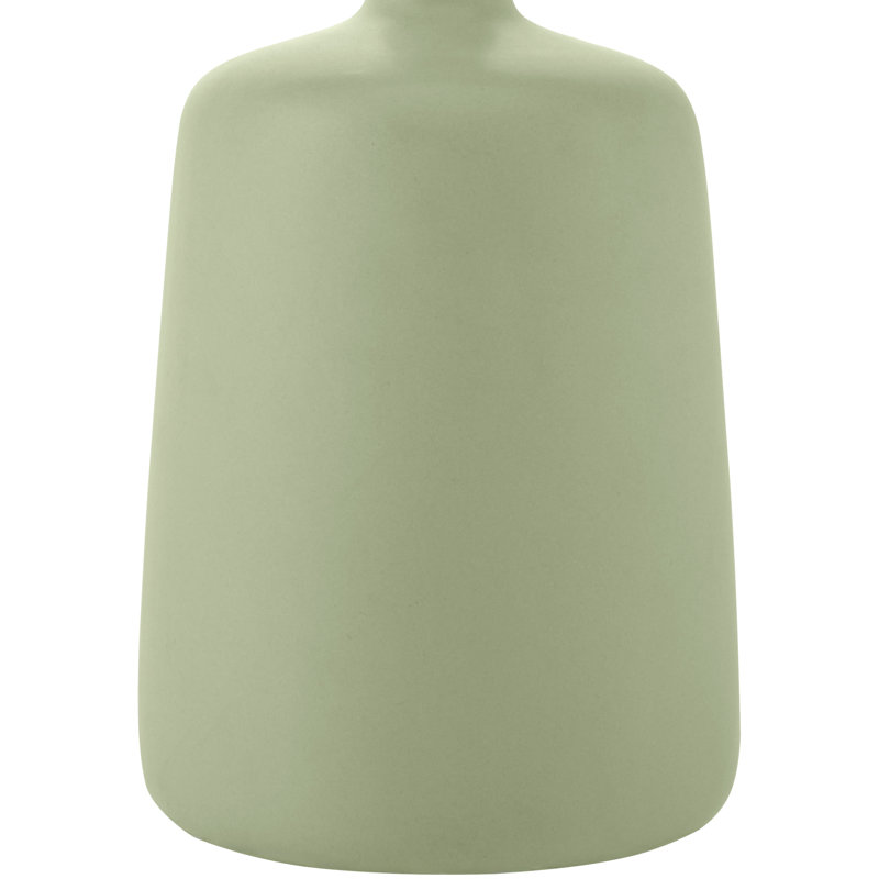 Elio Ceramic Table Lamp with Linen Shade, Light Green