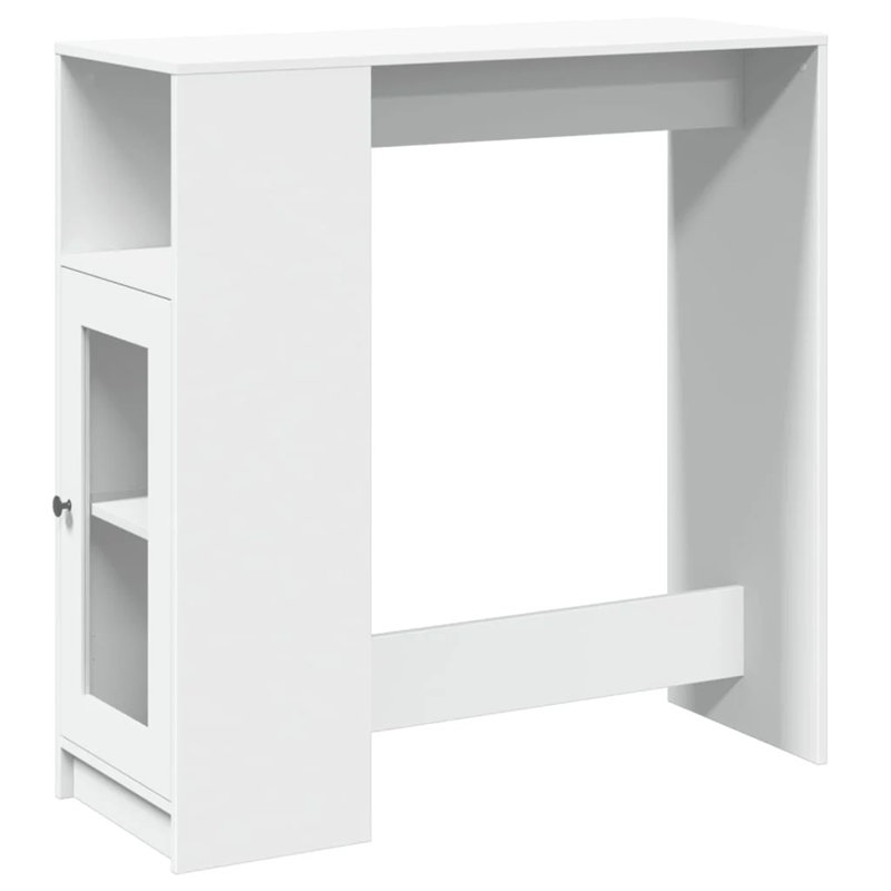 Siver Dining Table, White