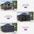 PURPLE LEAF 12' X 12' Hardtop Gazebo Outdoor Metal Roof Sun Shade Tent with Curtains and Netting Patio Canopy Permanent Pavilion-122907401