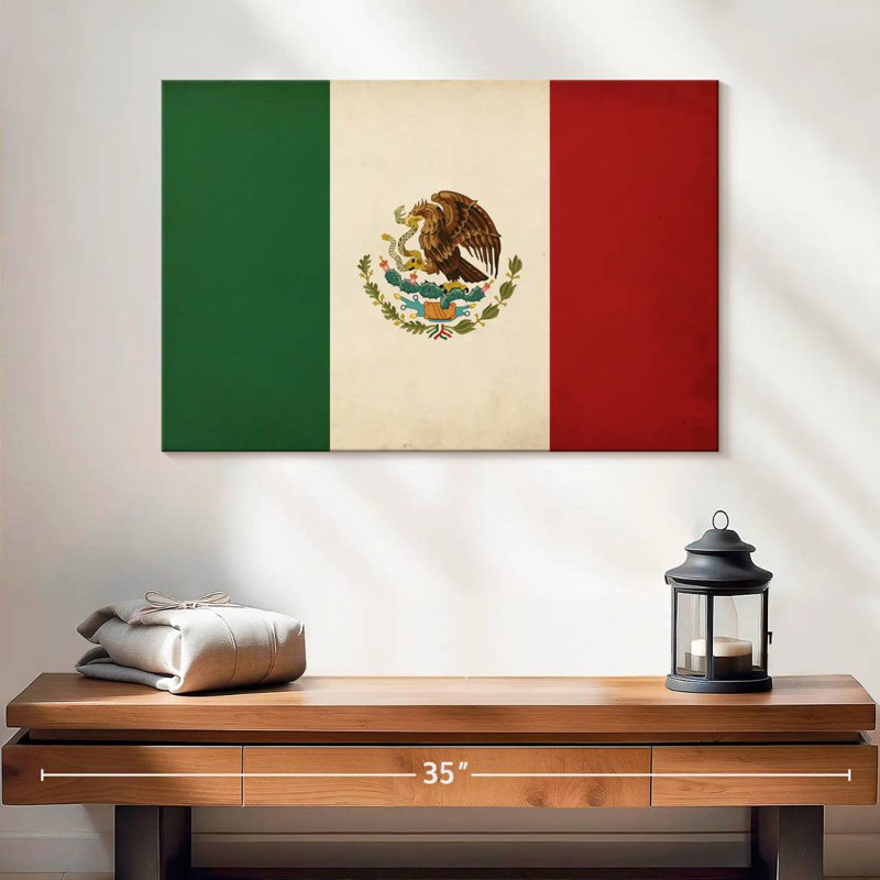 Drapeau mexicain Borges, H 16 po x l 24 po