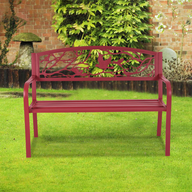 Banc de jardin en acier pour patio Anori