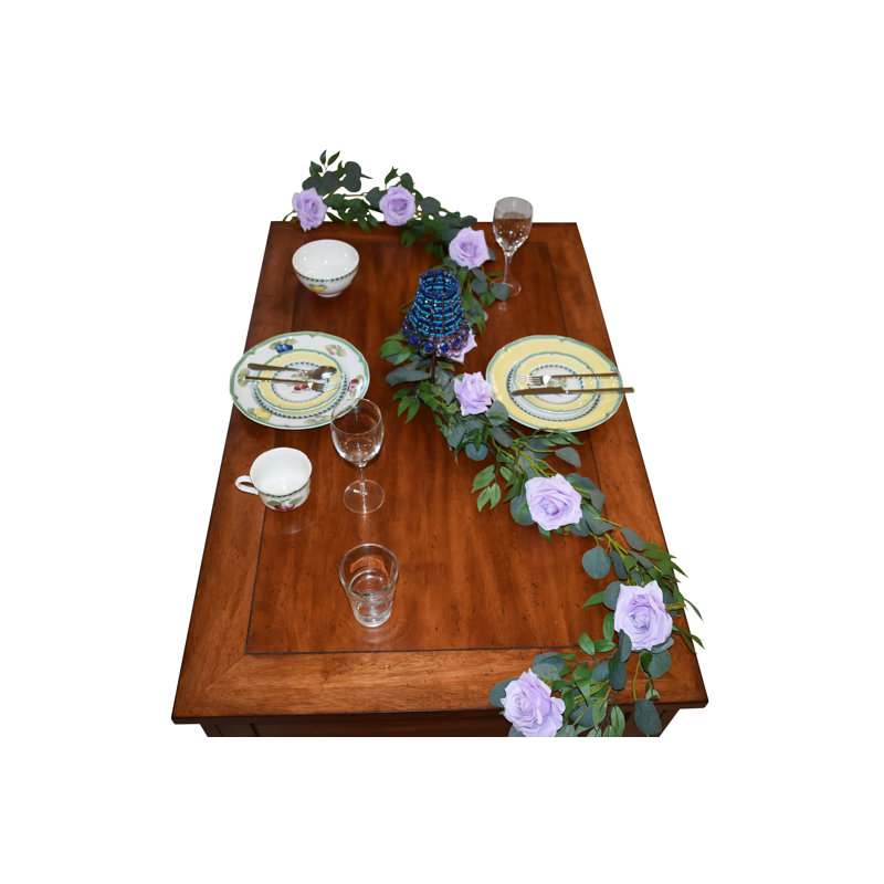 Guirlande 72 "Faux Roses Eucalyptus, Lavande