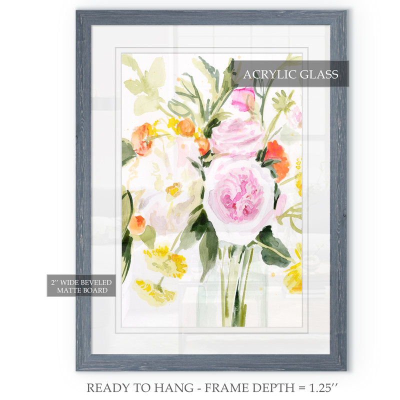 Reproduction d’art sur toile encadrée « loose arrangement ii » par paul cezanne, H 28 po x l 38 po x 1,25 po