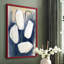 FLORAL Series DCCXI - reproduction encadrée de qualité supérieure - prête à être accrochée - aucun clou requis-1965448638-1965448639
