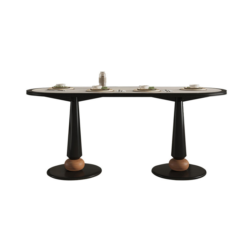 Table de salle à manger ovale L 62,99 po x l 32,28 po Treneice