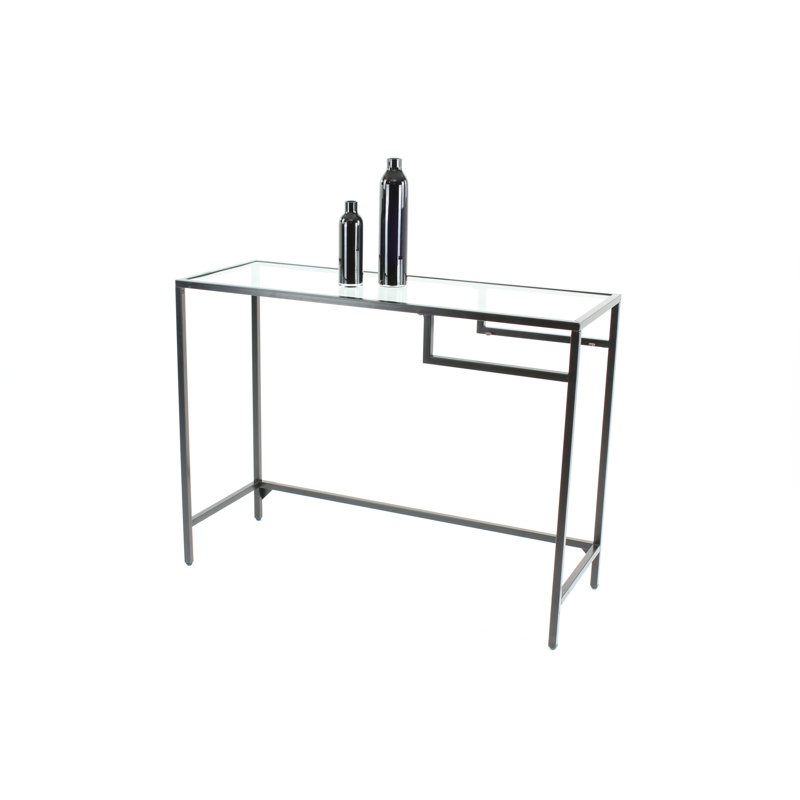 Callendale 103cm Glass Top Console Table