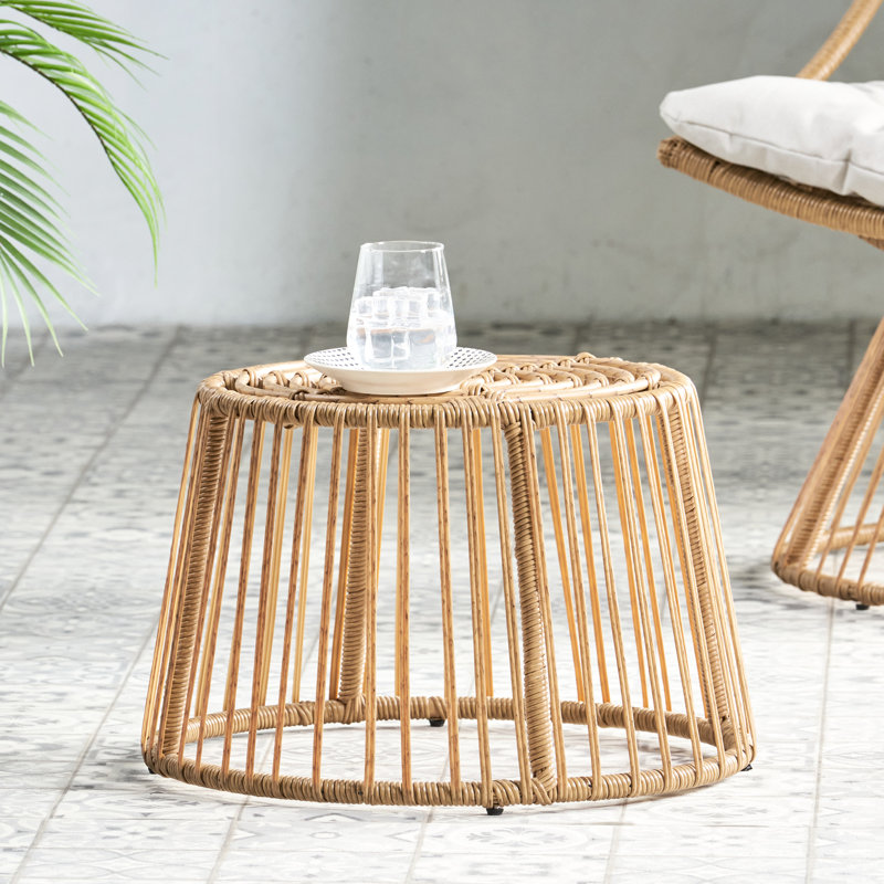 Table d'appoint l 20,30 po x H 13,50 po - brun Accessoire d'extérieur l 19,84 po