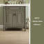 Meuble-lavabo vintage 31 po avec lavabo, armoire de salle de bain rustique avec portes à fermeture douce et tablette réglable-1290434182