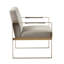 Chaise d'appoint, accoudoirs et pieds en métal (chaise d'appoint)