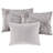 6 Daybed Cover In Dark Gray With Puckered Diamond Shaped Pillow Twin Size Detailing