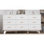 Commode 9 tiroirs large moderne avec base robuste en forme de X-950327001