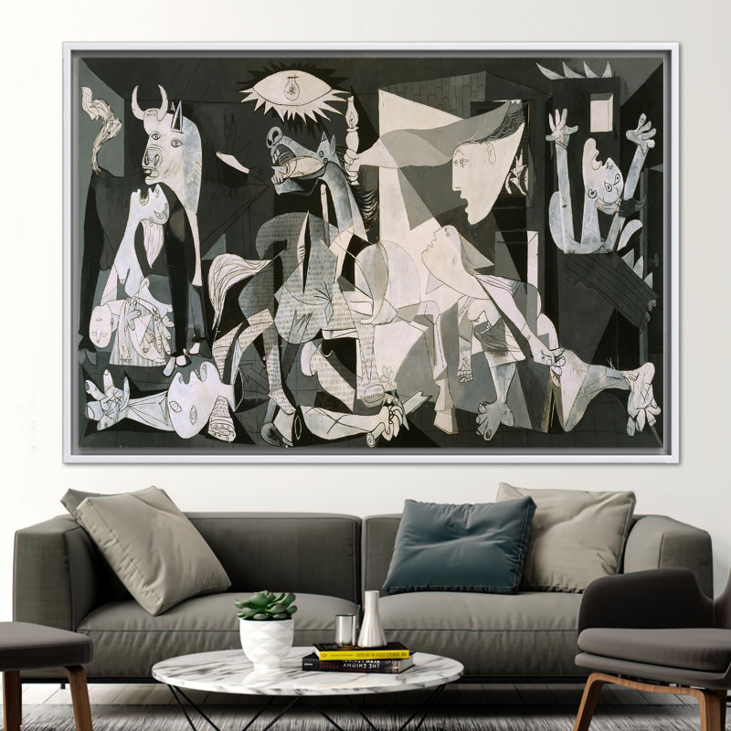 Print on Canvas, White, Framed Print without Mat, 20 cm H x 30 cm W