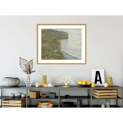 «Cape Antifer Etretat» par Claude Monet, impression giclée encadrée