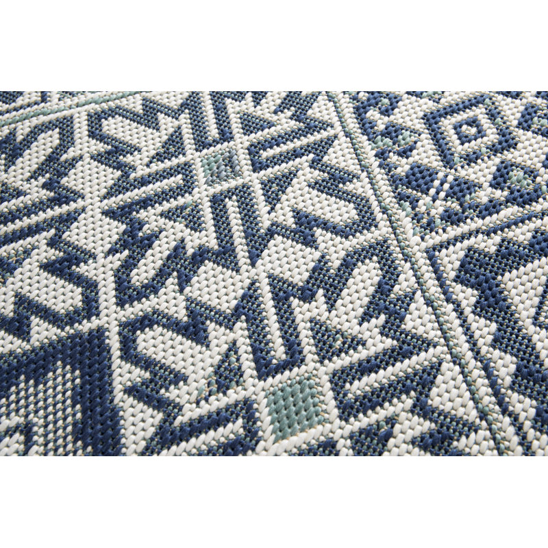 Amot Geometric Indoor / Outdoor Area Rug, Rectangle 120 x 170cm