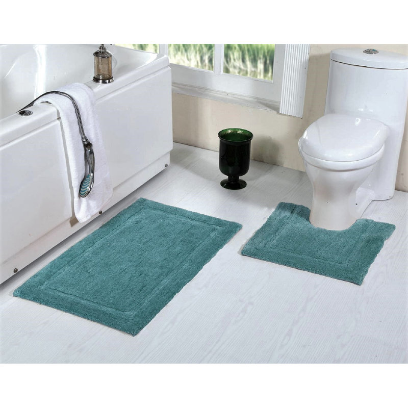Tapis de bain Kutcher, Bleu aqua