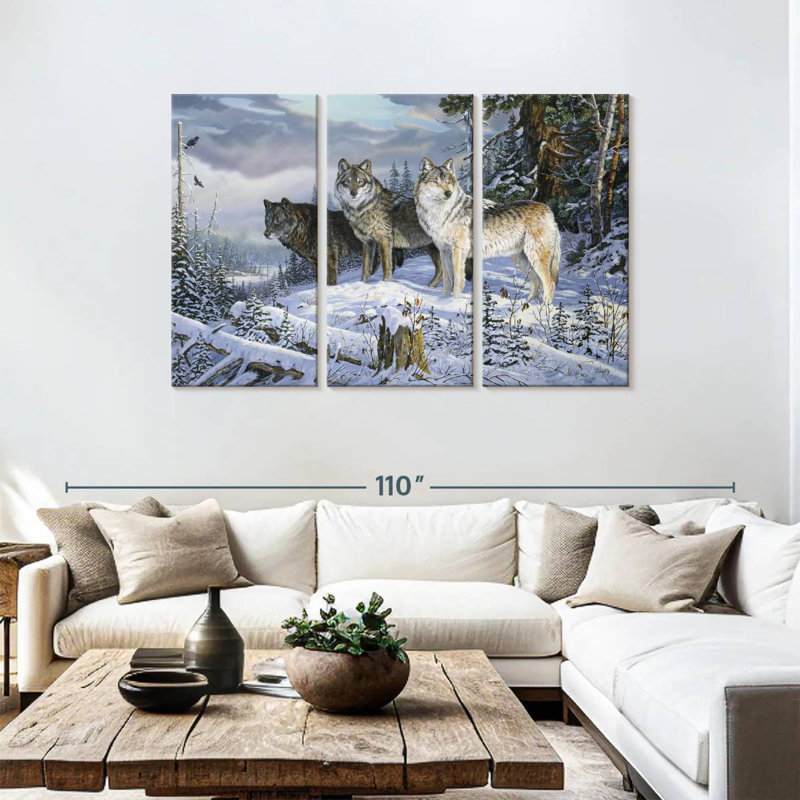 Sentinels Of The Forest, 48" H x 74" W