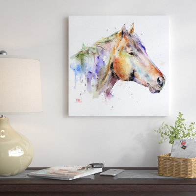 «Horse Abstract», peinture sur toile tendue
