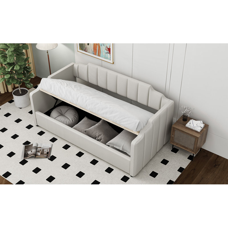 Lit de jour double, gris