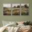 " Tranquil Meadow Cottage In Misty Fields Serene Pastoral " 3 - Pieces-98697665-98697667