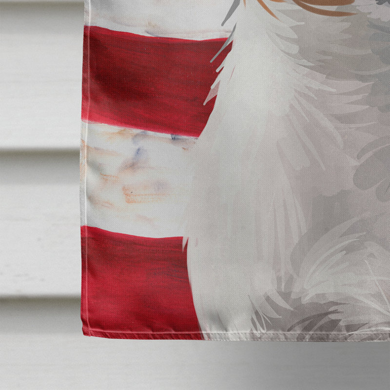 Polyester à 2 côtés 28 x 40 po drapeau maison, Chien de ferme danois-suédois