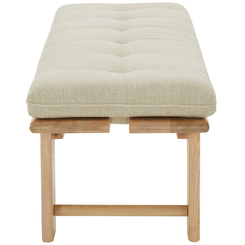 Parkston Linen Upholstered Bench, Natural