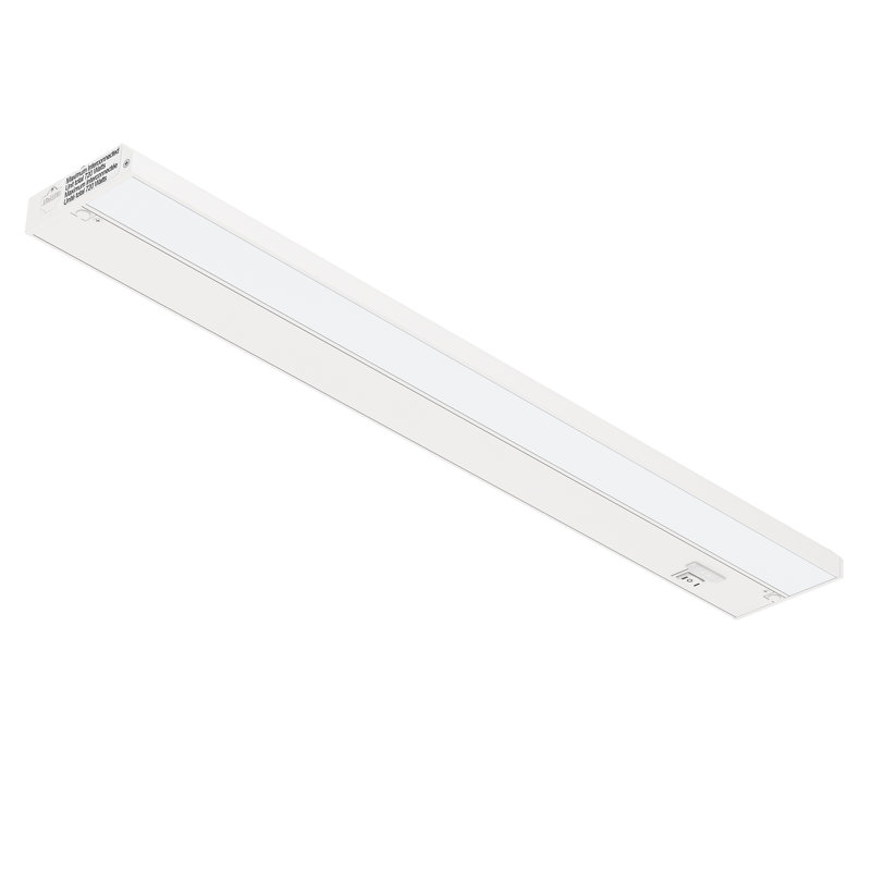 Éclairage sous-armoire à DEL 3 niveaux 32 pouces Inlight, câblé ou branché, sélectionnable blanc 2700K / 3000K / 4000K, à intensité variable, finition blanche, IN-0210-4