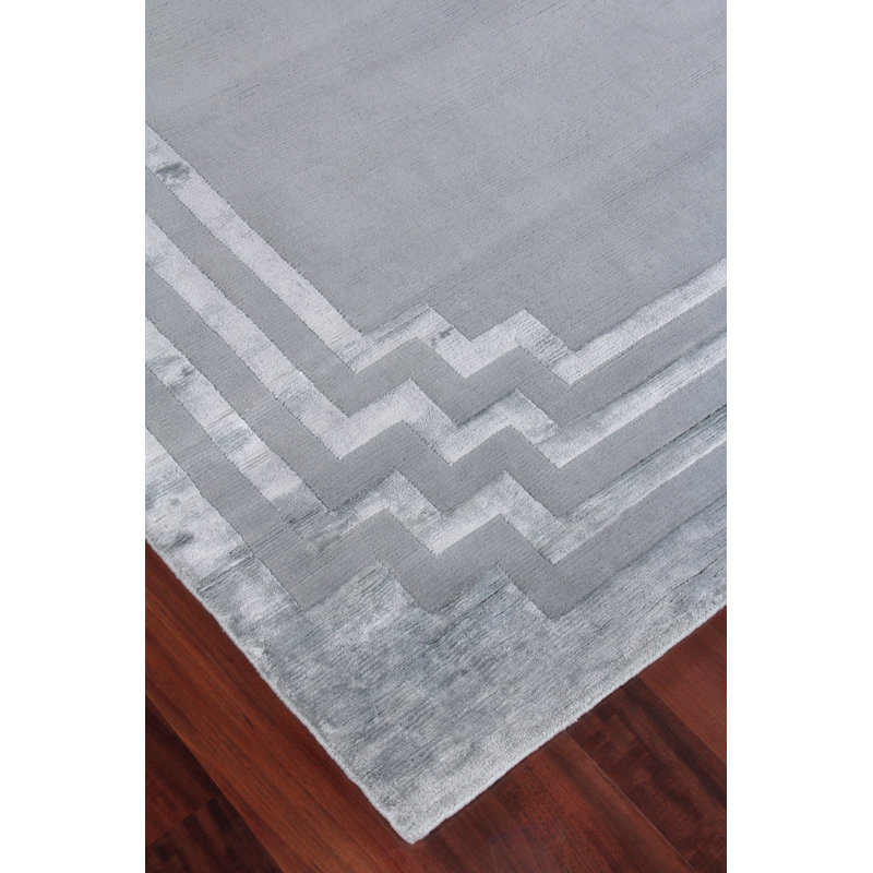 Vero Geometric Area Rug, Rectangle 6' x 9', Blue/Aqua