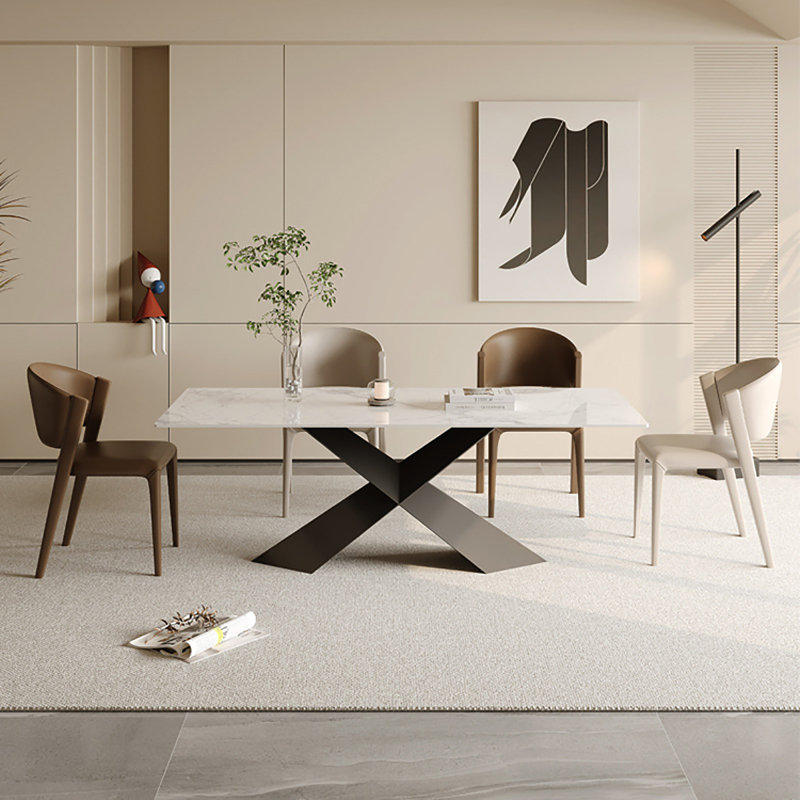 Eytan La table Rock est moderne et simple et rectangulaire, H 29,5 po x L 63 po x l 31,5 po