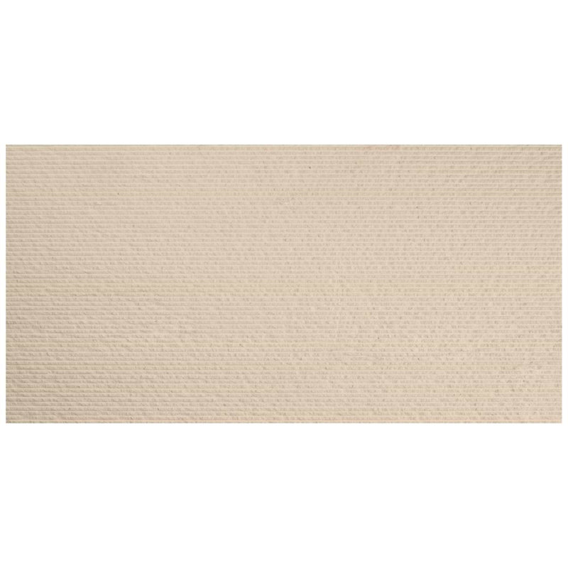Rakestone 12x24 3D Honed Limestone Stone Tile, Comb Textured, Porto Beige, Limestone