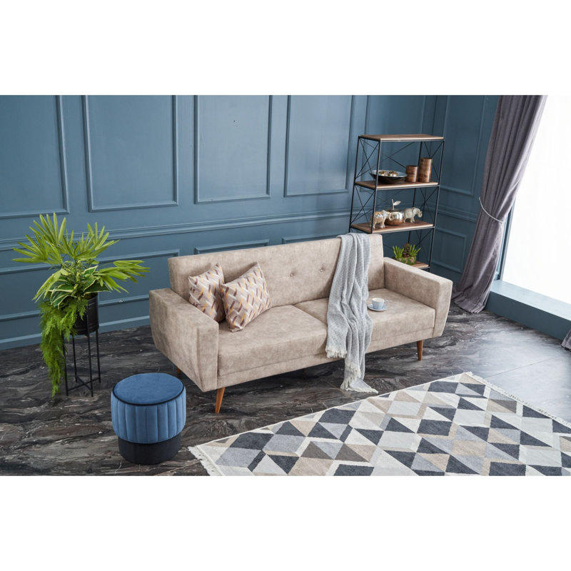 Trumbull 3 Seater Sleeper, Cream