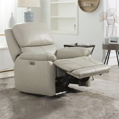 Musso Genuine Leather Dual-Power Standard Recliner