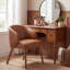 Chaise rembourrée avec pieds en bois-1950106059