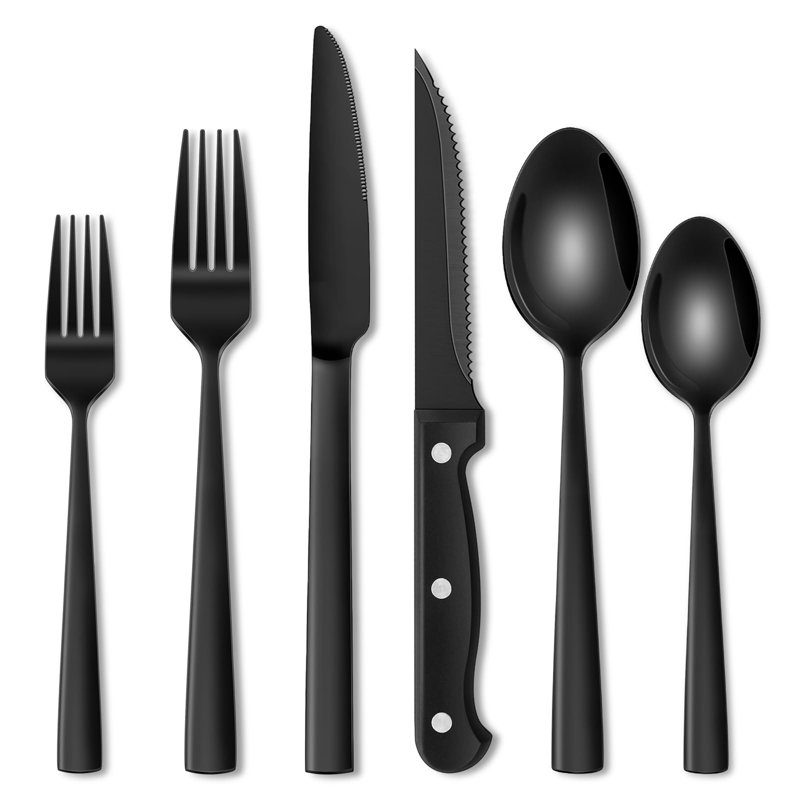 Brayden Studio Callye 36 Piece Stainless Steel Cutlery Set , Service for 6