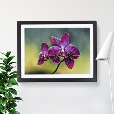 Brilliant Orchid Flowers 1 Piece Single Picture Frame Wall Art