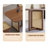 Brown Rectangular Solid Wood Dining Table-108222371