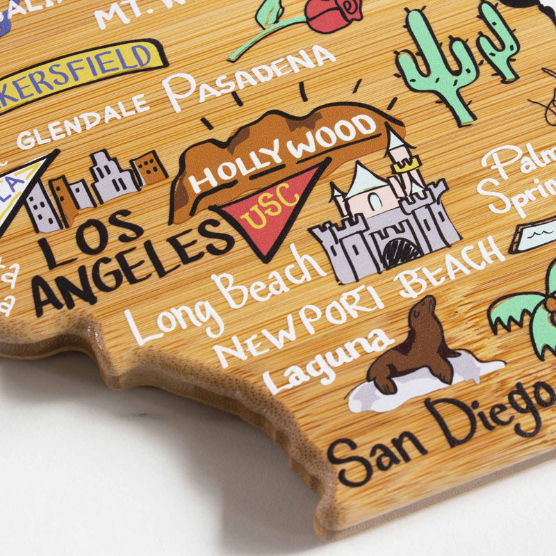 California Cutting & Serving Board with Artwork by Fish Kiss