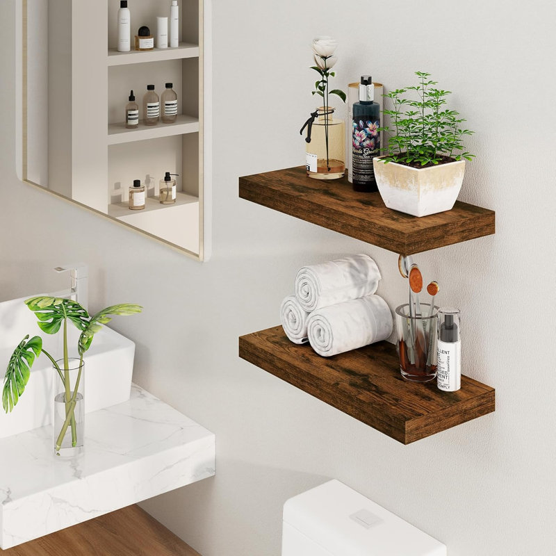 Tablettes de rangement flottantes Farmhouse